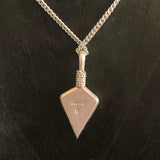 Sterling silver arrowhead pendant