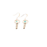 Sterling silver mini dream catcher earrings by Navajo artisan Helena Yazzie