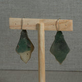 Silver,  Coral, Turquoise,  Spiny Oyster Shell Earrings
