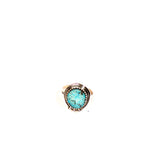 This sterling silver turquoise ladies ring