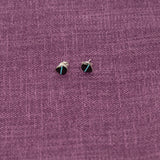 Small sterling silver teadrop shape earrings